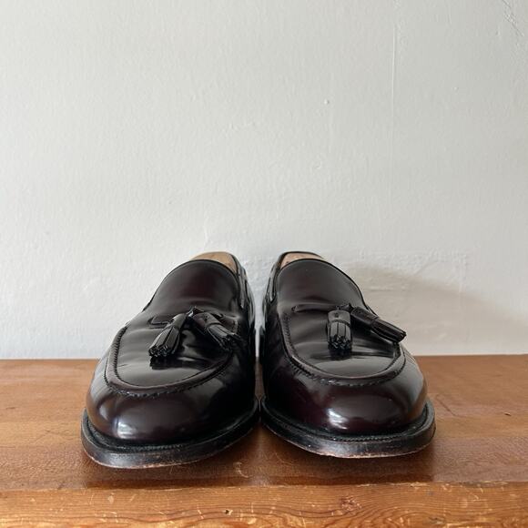 Men’s Johnston & Murphy Tassel Loafers Slip On Oxblood Size 11.5 D/B EUC Leather main image 7